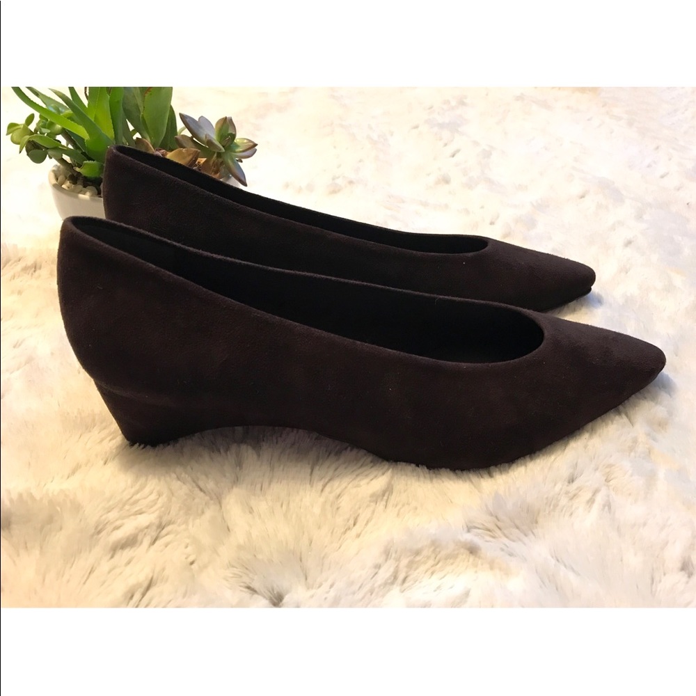Stuart Weitzman Suede Wedge Heel
